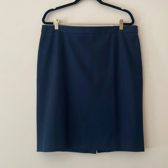 J. Crew Navy No. 2 Pencil Skirt - Picture 3 of 6